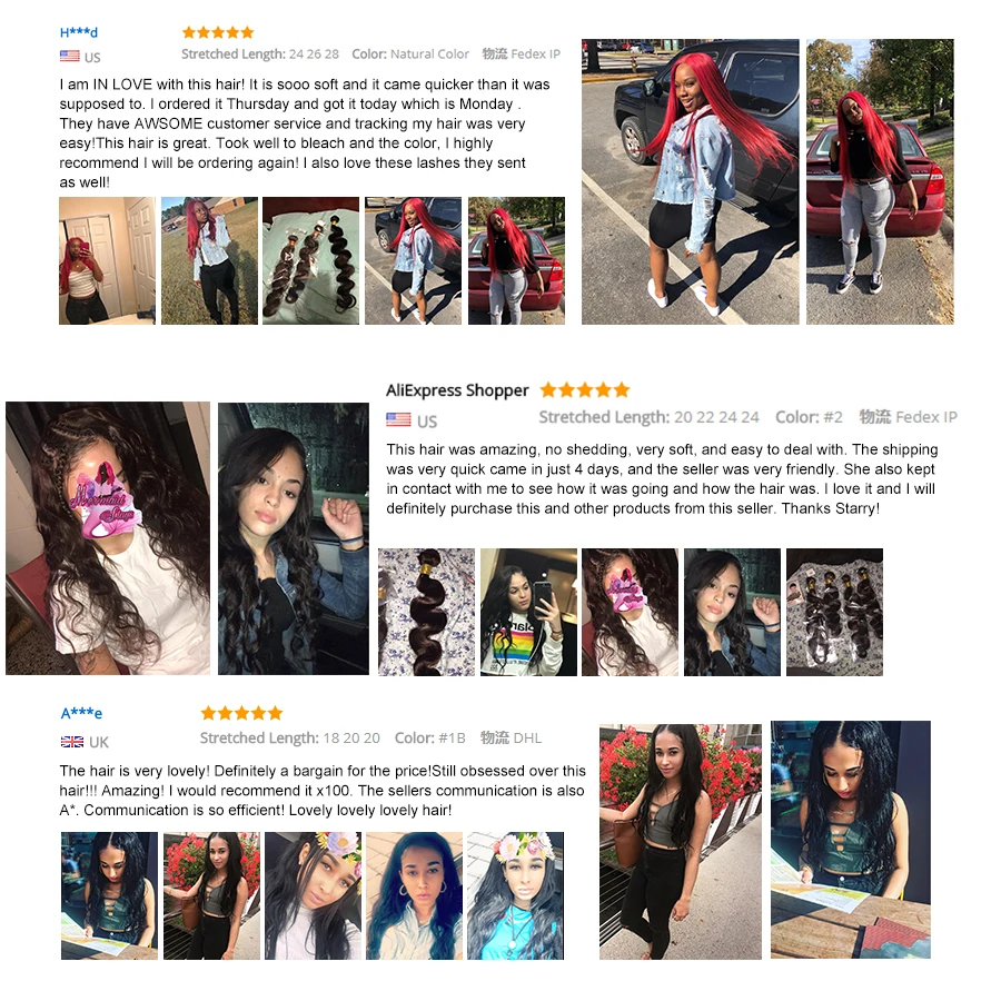 Mslynn Hair Body Wave Bundles Indian Hair 100% Human Hair Weave Bundles 8-28 Inch Non Remy Hair Extension 1/3/4 Piece Available