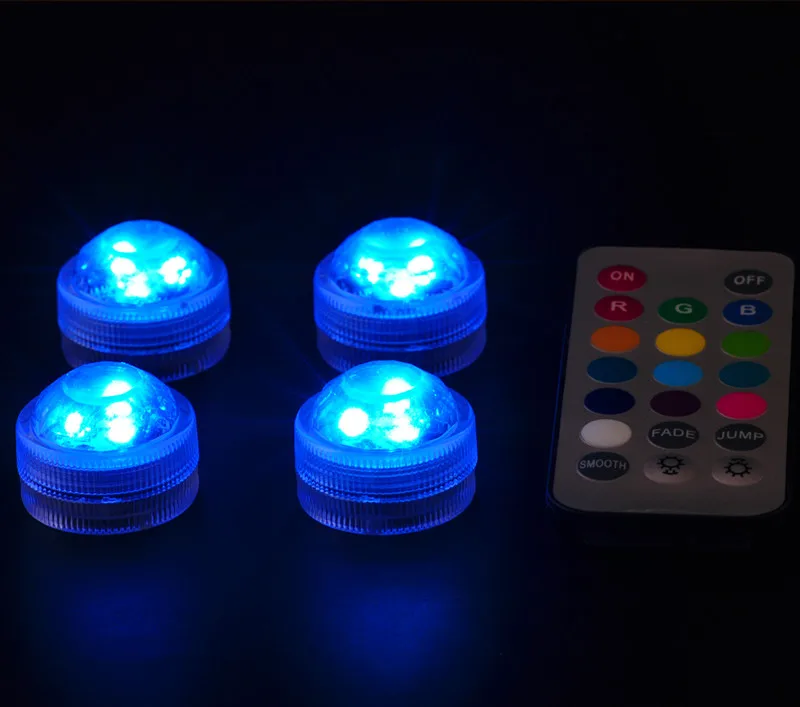 4 Submersible Led Party Light Wedding Centerpieces Vases