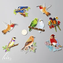 Nueva alta calidad del pájaro diseño 8 del diseño del bordado parches para la ropa, parches bordados coser en remiendos del bordado para ropa