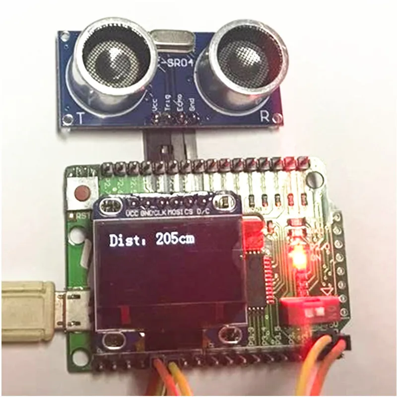 

Ultrasonic ranging kit Ultrasonic ranging module with OLED Display /51 SCM
