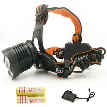 Hot Sale 2000Lm Led lighting Head Lamp T6 CREE XML LED Headlamp Headlight Camping Fishing Light +2*18650 battery+ charger