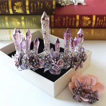 Континентальная Ретро Хрустальная корона королевы невесты свадебное платье аксессуары для фотостудии головные уборы