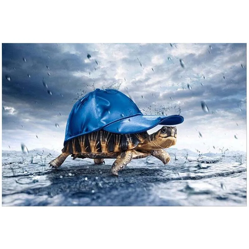 

MOYOU 5D DIY Diamond painting Cartoon rain turtle Cross stitch Full Square Diamond embroidery set Diamond mosaic Crafts