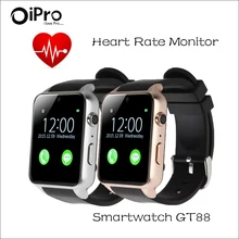 Bluetooth Smart Uhr Android GT88 Puls Gesundheit Fitness tracker Messen Tragbares Gerät für Apple Smartphone SmartWatch