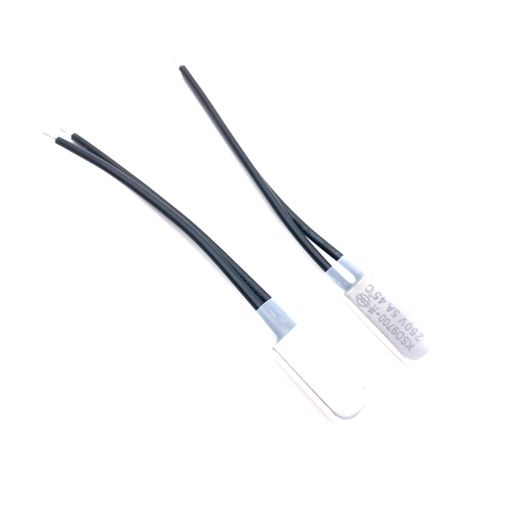 

250V 5A Bimetal Temperature Control Switch Thermostat 45degrees Normally Open / Closed KSD9700 250v 5A