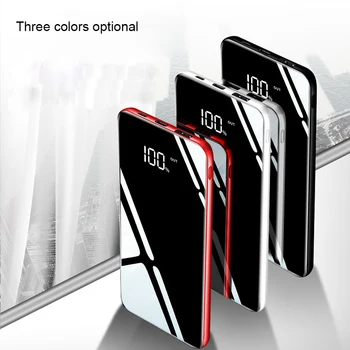 

10000mAh Power Bank Portable Charging Powerbank Super Slim Poverbank External Battery Pack Mobile Charger For Xiaomi Mi 9 iPhone