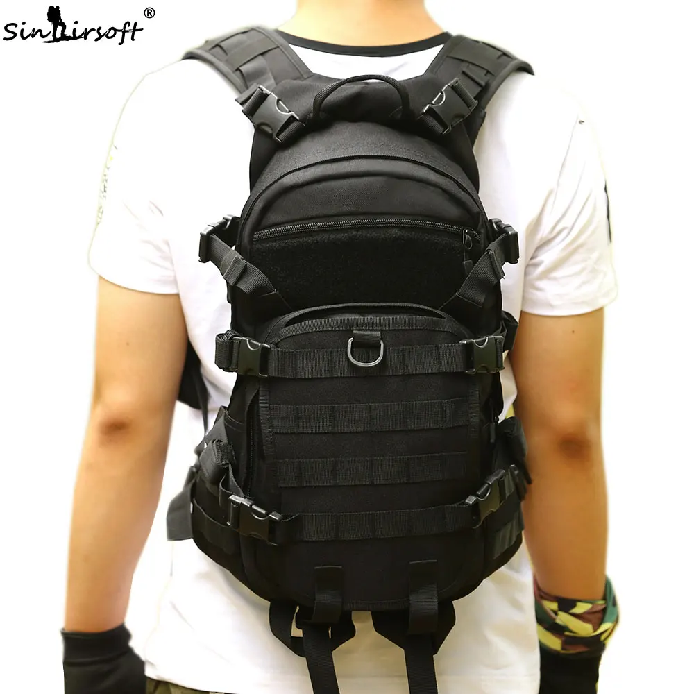 SINAIRSOFT Outdoor Sport Bags Military Backpack Trekking School bag Travel 25L Nylon Camouflage Cam