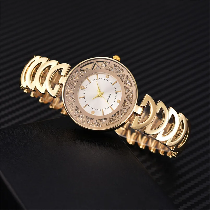 Роскошные женские часы из стальной сетки кварцевые zegarek damski montre femme высокое
