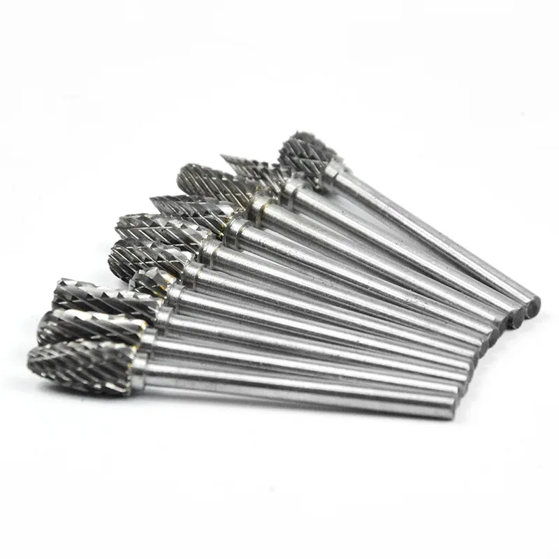 10PC Carpentry Tools Metal Milling Cutter Set Burr Rotary Tool Steel Diamond Drill Bits Electric Grinding for Dremel Accessories 10PC Carpentry Tools Metal Milling Cutter Set Burr Rotary Tool Steel Diamond Drill Bits Electric Grinding for Dremel Accessories
