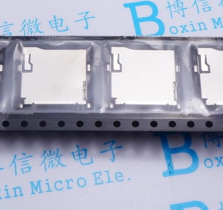 

10pcs Black plastic belt 9pin Micro SD card slot connectors, size 14*15mm TF card deck Free shipping