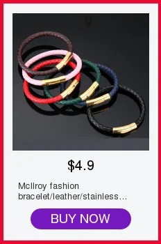 Mcllroy известный бренд двойной цвет мужской браслет 4 мм круг из титановой стали бусины макраме плетеные браслеты для мужчин и женщин подарок