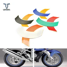

17/18 inch Colorful motorcycles wheel stickers Reflective Rim moto Stripe Tape For Ducati Monster M900 M1100S GT1000 MTS1100
