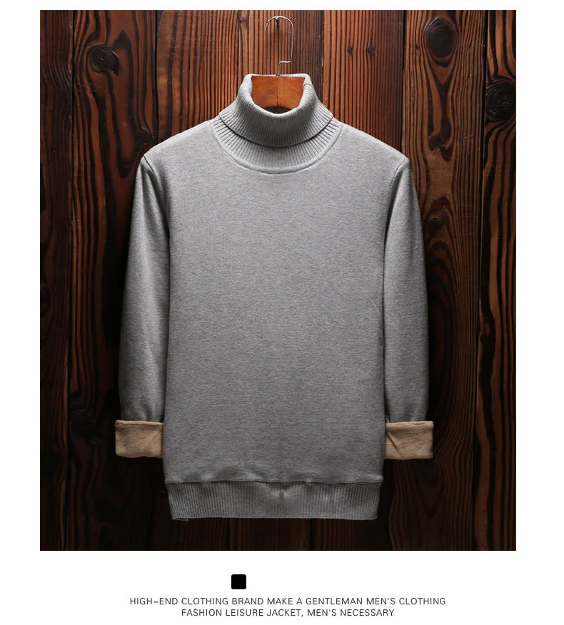 MRMT 2018 брендовые зимние Для мужчин свитер утолщенной высокой шеей свитер для мужчин досуг сплошной Цвет с длинным рукавом теплый свитер