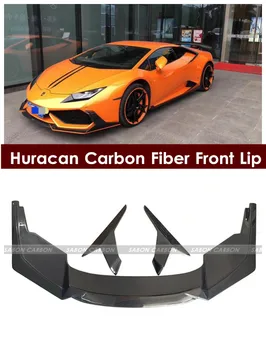 

For Lamborghini Huracan LP610-4 Carbon Fiber Front Bumper Lip with side splitters DMC style