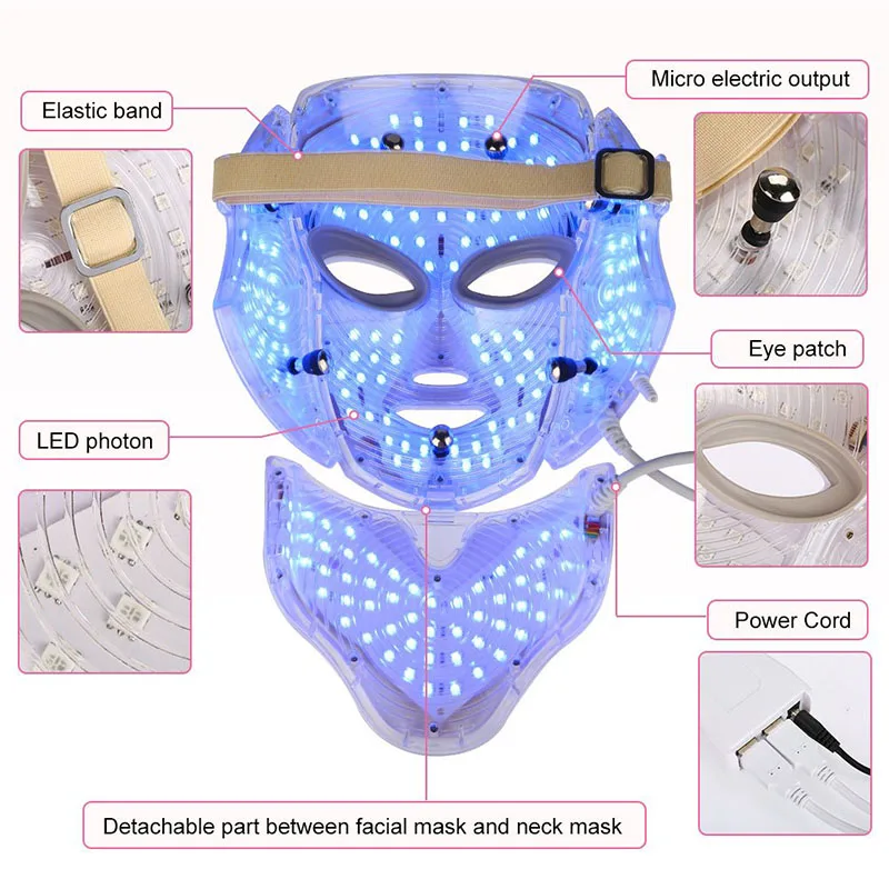 Bettyliss 7 Colors LED Mask Facial machine Therapy face mask beauty Korean Skin Care Tool (4)