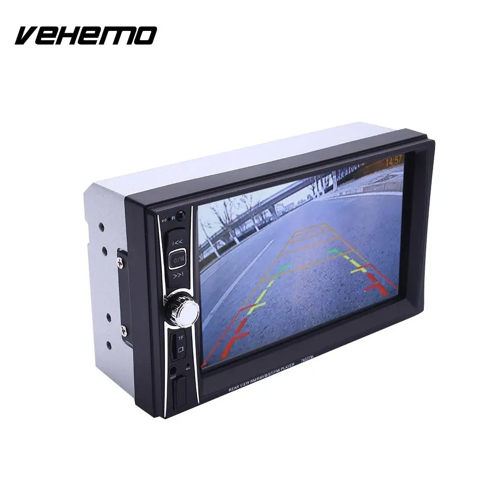 

Vehemo with Rear Camera MP5 Player USB 2.0 Car Kit Universal Hands-Free Multimedia Player AUX Video Player Premium Quality