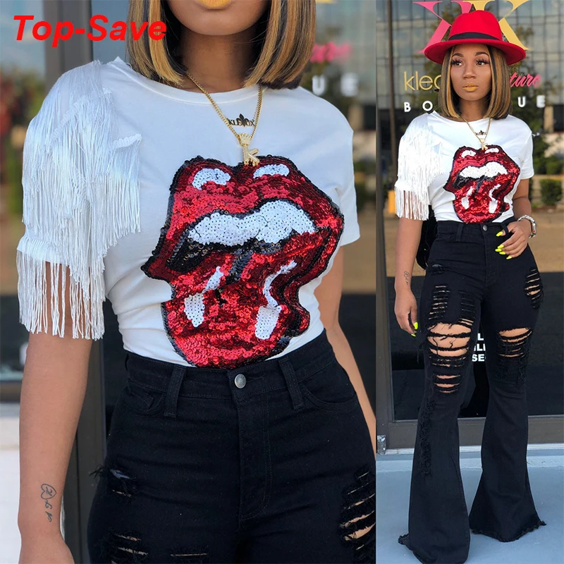 

Vintage Ladies High Waist Trousers Bell Bottoms Women Wide Leg Pants Nightclub Party Sexy Hole Tassel Flared Pants Drop Shipping