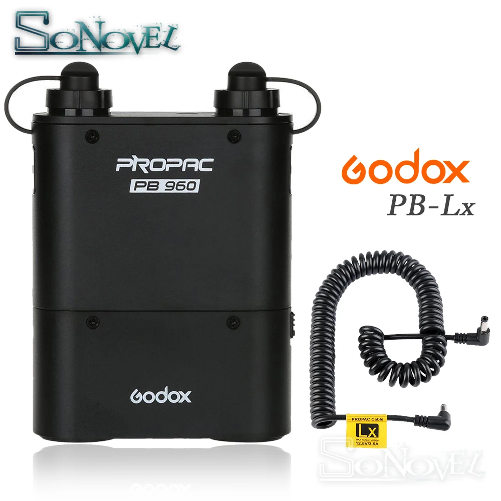 Godox PB960 блок питания для вспышки 4500 мАч + кабель LX LED126 LED170 LED500 LED1000 Светодиодная