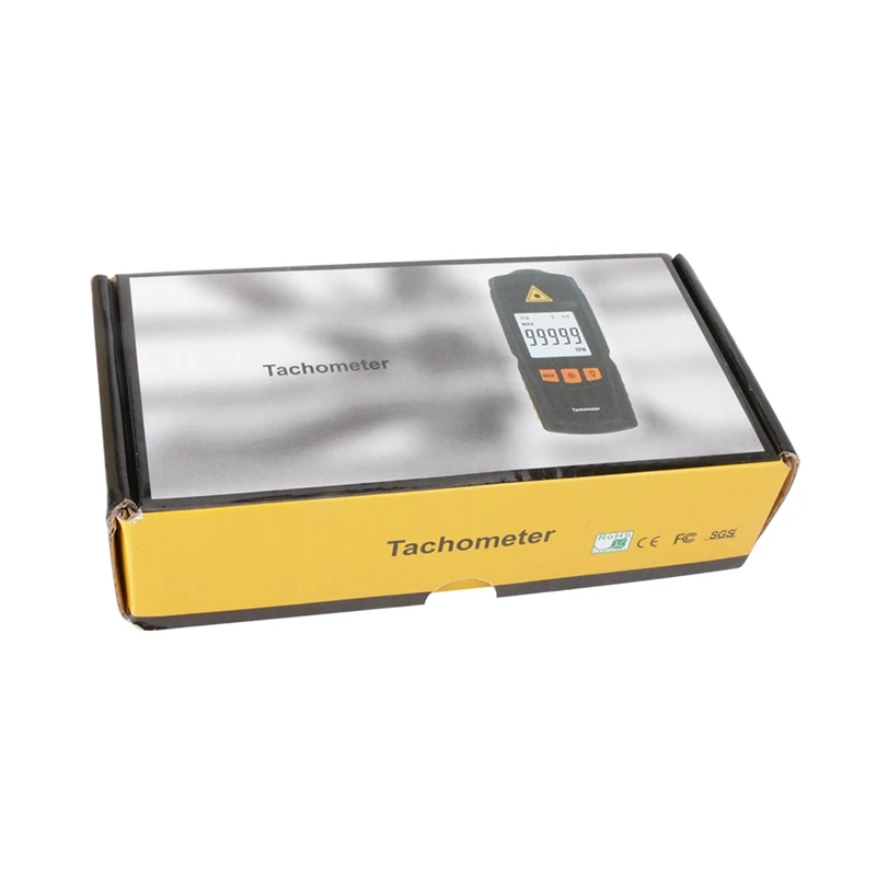 Portable Digital Laser Tachometer Non-contact LCD Tach RPM Meter Rotate Speed Detector Wide Measuring Range 2.5-99999RPM