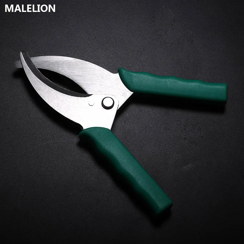 Hot Farm Green Rubber Handle Cut Pruning Tree Scissors Garden Pruning Tools Fruit Tree Cherry Orchard Cutting Ring Knife