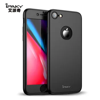 

For iphone 8 case iPaky brand Ultra Thin back Cover For iphone 8 plus case + Tempered Glass Screen Protector for iPhone8 8plus