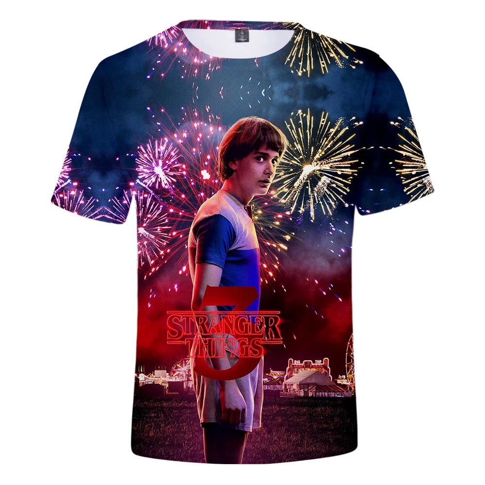 

Hot Sale Horror drama Stranger Things 3D T Shirt Boy/Girl Summer Loose Harajuku Comfortable Tops