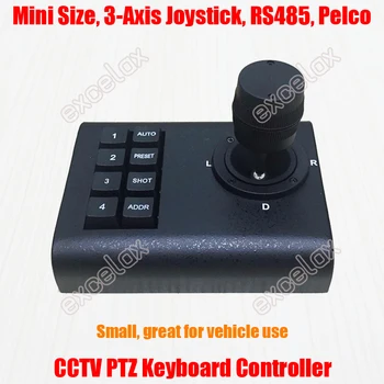 Mini ręczny mobilny Joystick 3D sterownik klawiatury CCTV na samochód kamera kopułkowa PTZ DVR Pan Tilt Zoom sterowanie klawiaturą RS485 tanie i dobre opinie SankiView CN (pochodzenie) NONE SK-KB08-RS485 Default Pelco P D