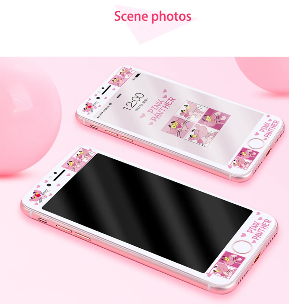 9H-HD-Tempered-Glass-Screen-Protector-For-iPhone-6-6s-Plus-7-Plus-8-Plus-Pink-Panther-Cartoon-Cute-3D-Curved-Soft-Edge-Film-SF48- (11)