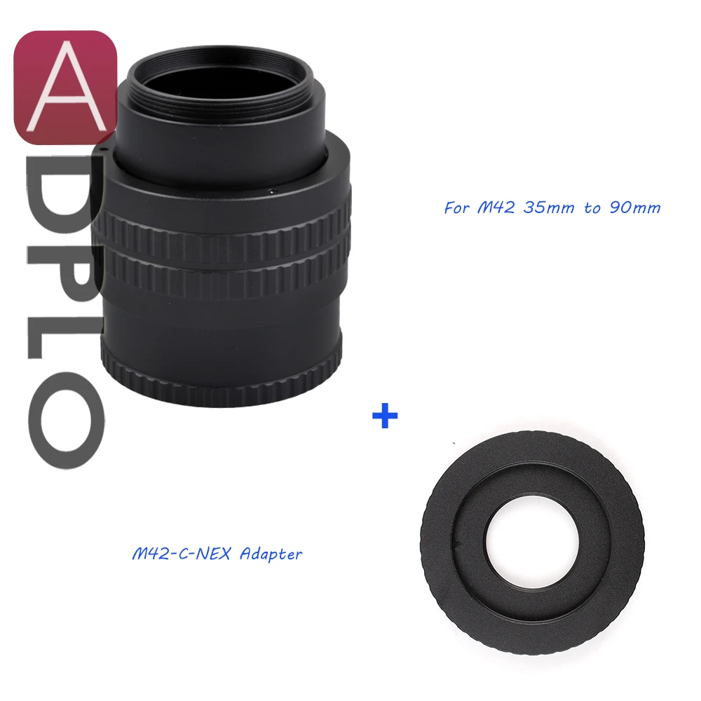 ADPLO 35mm to 90mm M42 Lens Adjustable Focusing Helicoid Macro Tube Adapter Suit For M42 or C Mount Lens to NEX camera цена ADPLO 35mm to 90mm M42 Lens Adjustable Focusing Helicoid Macro Tube Adapter Suit For M42 or C Mount Lens to NEX camera цены онлайн