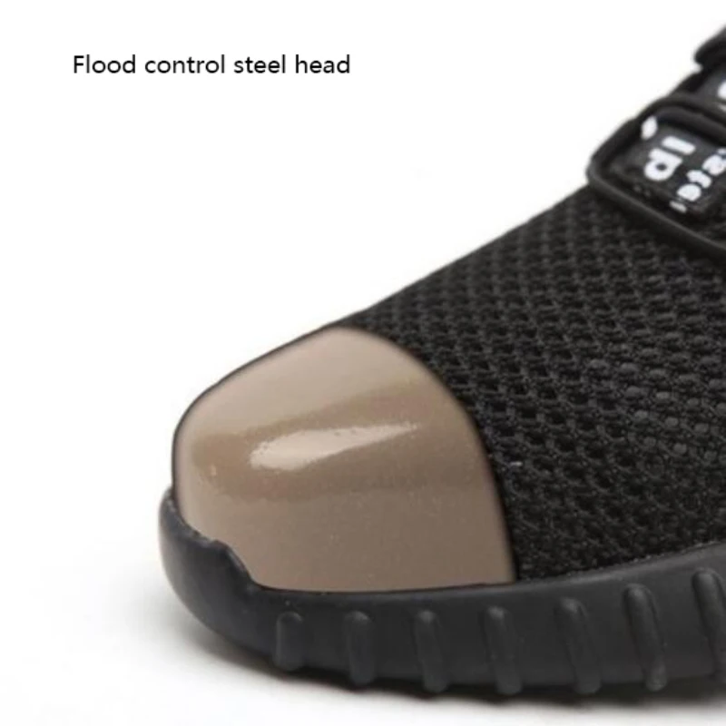 حجم 35 ~ 46 للجنسين غير قابلة للكسر أحذية أمان الرجال حذاء برقبة للعمل الأزياء الأحذية التأمين العمل الصلب اصبع القدم شبكة تنفس شحن مجاني