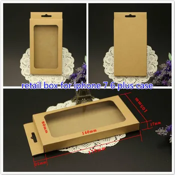 

300Pcs/lot The same style Brown Kraft Paper Retail Package Box for phone case cover iPhone Xs 8 PLUS Samsung Galaxy S8 s9 edge