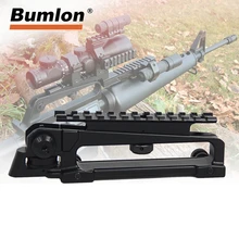 AR15 métal détachable noir poignée de transport double ouvertures A2 vue arrière et Picatinny Rail Combo Mount pour M4 M16 pièces de chasse