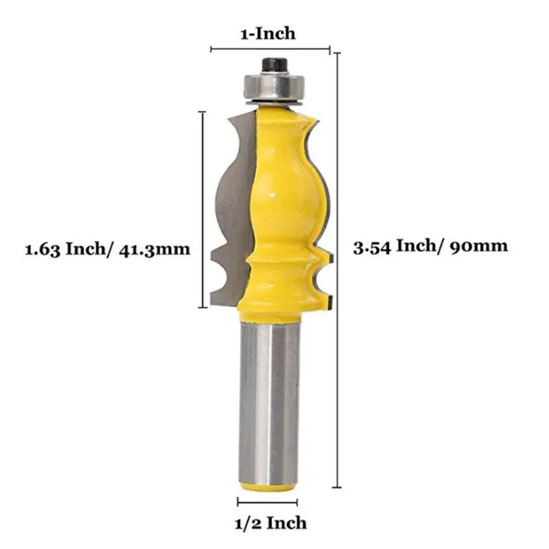 1 комплект архитектурная Лепка маршрутизатор для создания соединений в Ус с врезкой-1/2 дюйма хвостовик фрезы по дереву инструменты