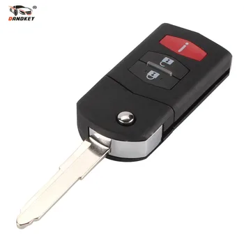 

DANDKEY 3 2+1 Buttons For Mazda 3 5 6 CX5 CX7 CX9 RX8 Flip Folding Remote Key Shell Car Case Fob Replacement Modified Key