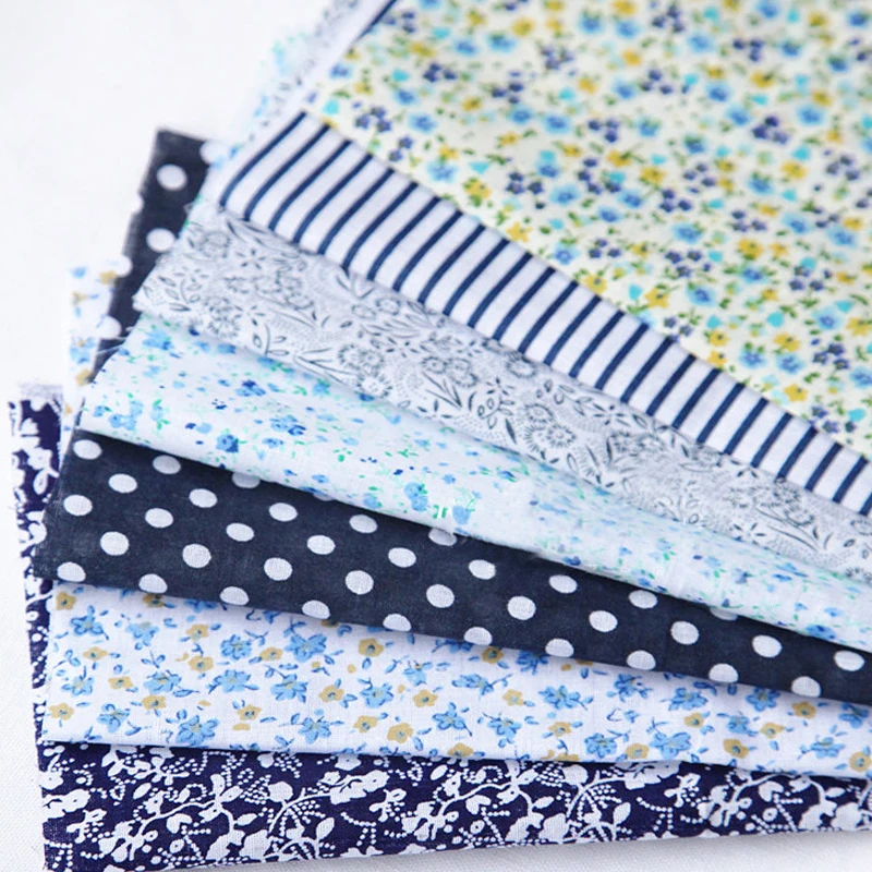 

7Pcs/set Twill Cotton Fabric Patchwork For Sewing Crafts Quilting Bundle Clothes Tela Handmade Tissues Scrapbooking Home Textile