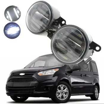 

For Ford Transit 2006-2016 2 in 1 18W LED Fog Lights White Cut-Line Lens DRL Daytime Running Lights Car-Styling