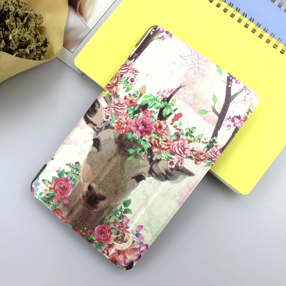 

print Cover Case For Xiaomi mi pad 4 case PU Leather Smart transparent case MiPad4 8.0 inch Tablet PC Case covers