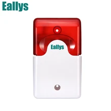 12V Мини проводной комнатный сирена с красным светильник мигающая звуковая домашняя охранная сигнализация строб Системы 110dB Лидер продаж