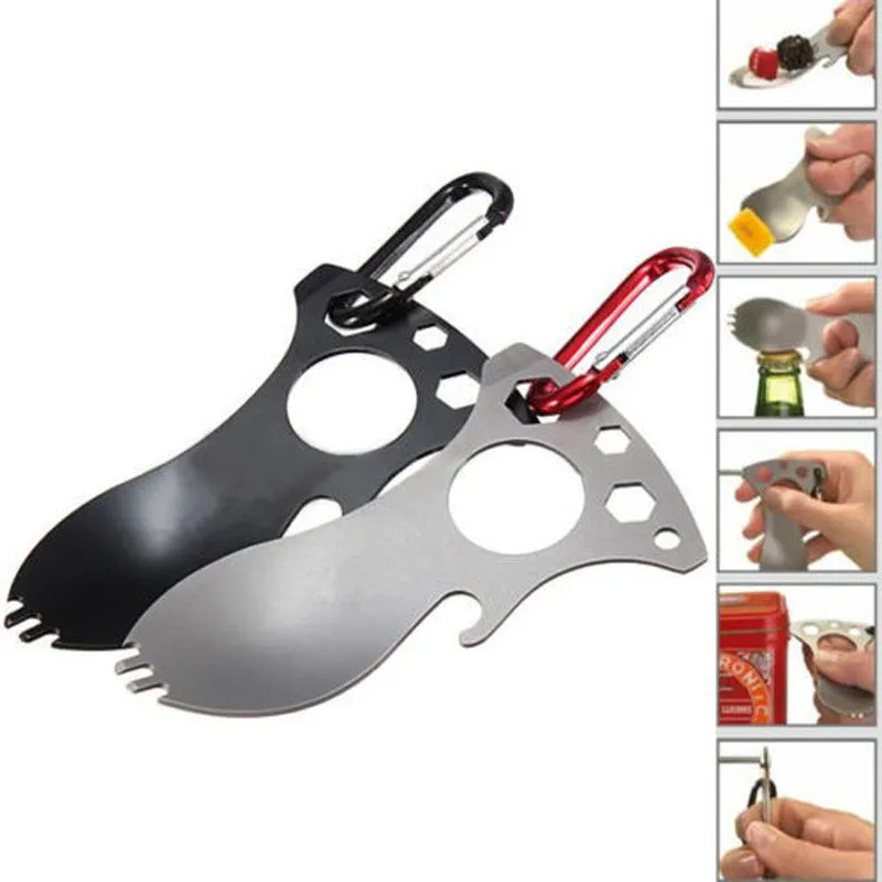 Caliber Gourmet Tactical Butterfly BBQ Tool Spoon Folding Stainless