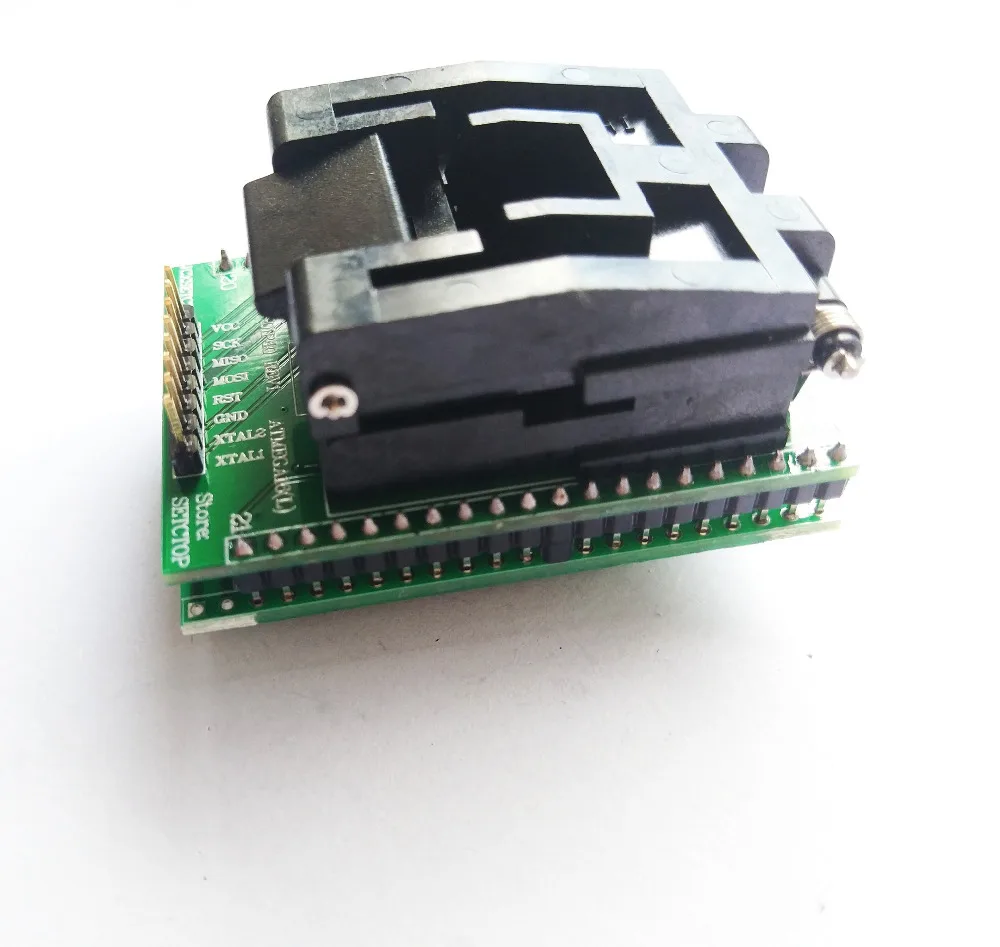LQFP44 TQFP44 к адаптеру DIP40 QFP44 Adpater IC CHIP test burn Block atmega16 atmega32 lqfp AVR программатор розетки|ic