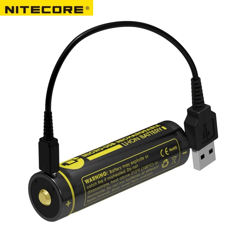 Nitecore NL1826R 2600 mAh 3,6 V микро-USB литий-ионная аккумуляторная батарея 18650