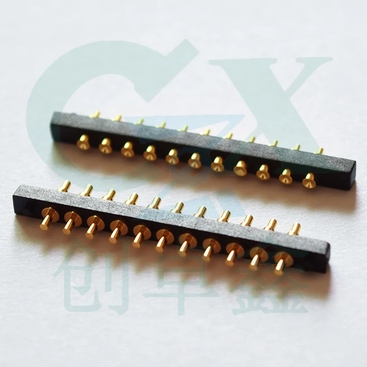 

male female 11pin brass pogo pin connector for smartwatch