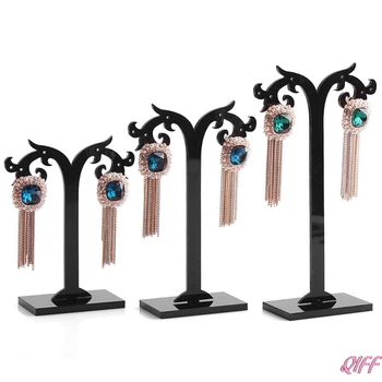 

3Pcs Jewelry Earring Ear Stud Display Stand Storage Hanger Holder Show Rack Gift