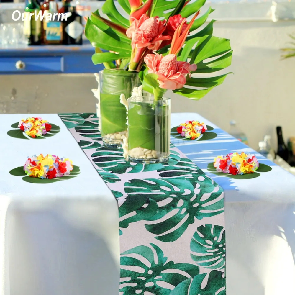Buy OurWarm Hawaiian Luau Party DIY Decoration Green