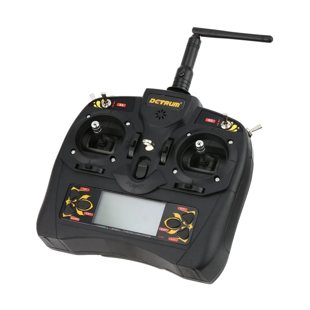 

Detrum GAVIN-6C 6-Channel DSSS FHSS 2.4G Digital Remote Control + RXC7 Receiver Set for RC Plane Boat Car Model