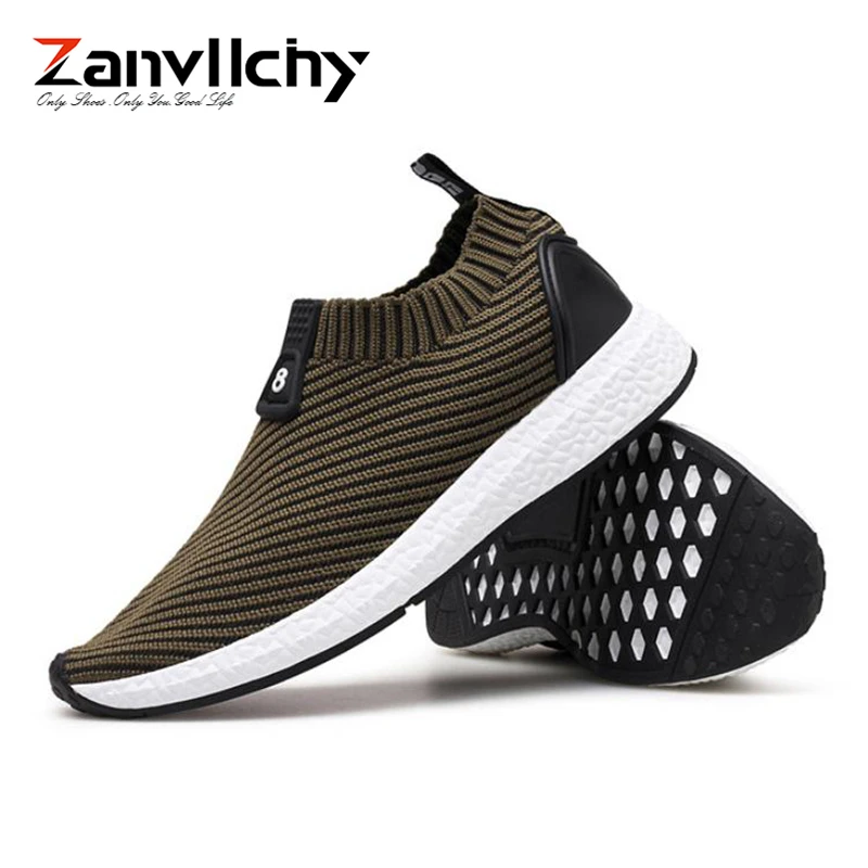 

Zanvllchy Men Casual Shoes Flying Weaving Mesh Breathable Tenis Shoes Spring Summer Men Sneakers Slip On Ultra Boost Chaussures