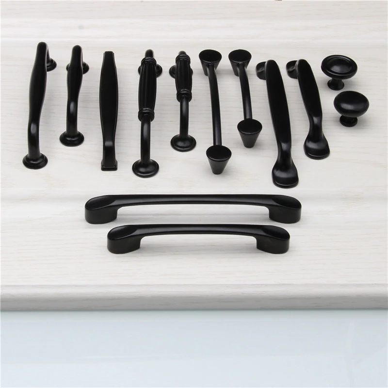 

Aluminum Alloy Single Hole/96mm/128mm Cupboards Pull Knobs Kitchen Handle Drawer Wardrobe Door Handle Furniture Handles
