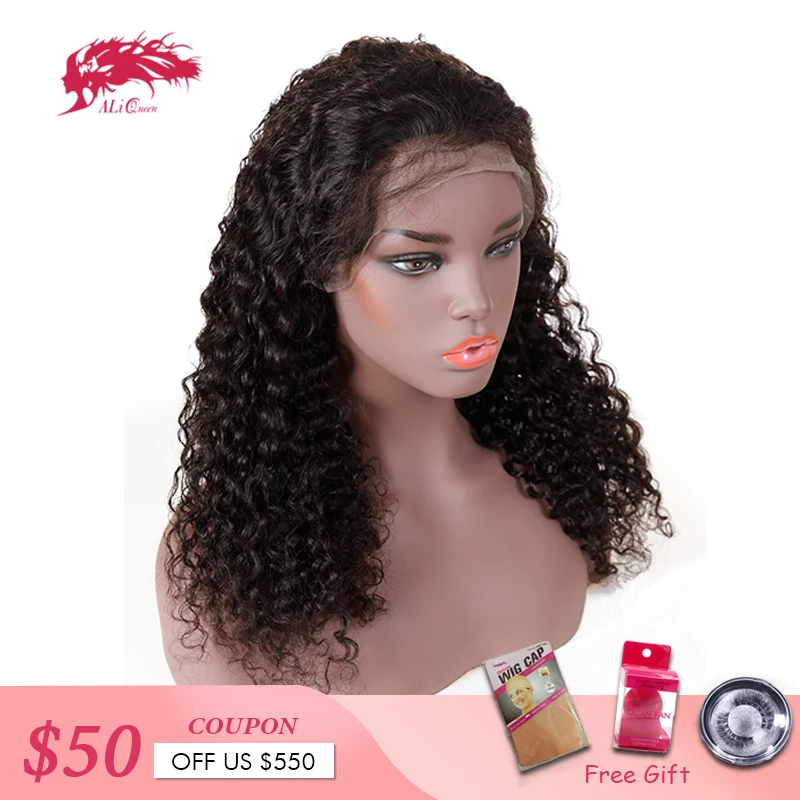 Pre Plucked Water Wave Full Lace Human Hair Wigs With Baby Hair Natural Hairline Ali Queen Hair Brazilian Remy Hair Lace Wigs