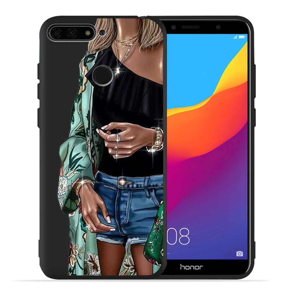High heels Girl Flower Phone Case For Huawei Honor 20 Lite View 20 20Pro 10 Lite 9 Lite 10 9 8 8x 8c 8 Lite Capa Etui - Цвет: 12