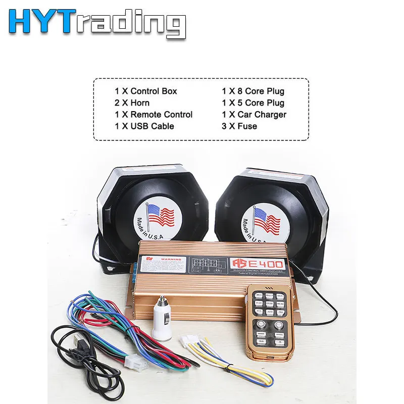  Claxon Coche 12V 400W Black Metal Casing Flat Speaker Ultra Slim Loudspeaker Megaphone Electronic S